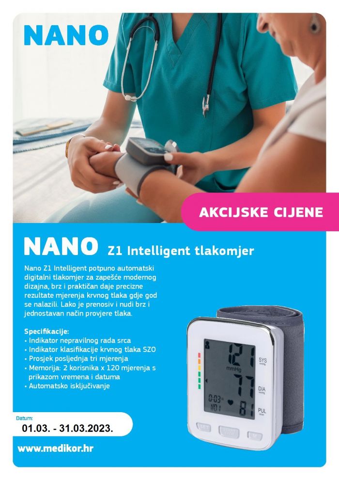 Nano Z1 Intelligent tlakomjer