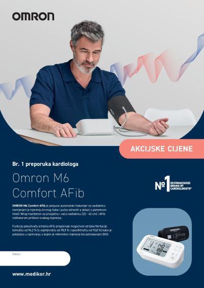 Omron M6 Comfort AFIB tlakomjer + adapter