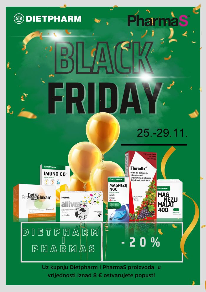 Dietpharma i Pharmas Black Friday promocija